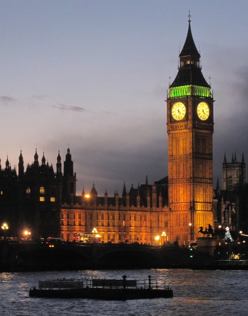 Big Ben@ Night Westminster London, Лондон