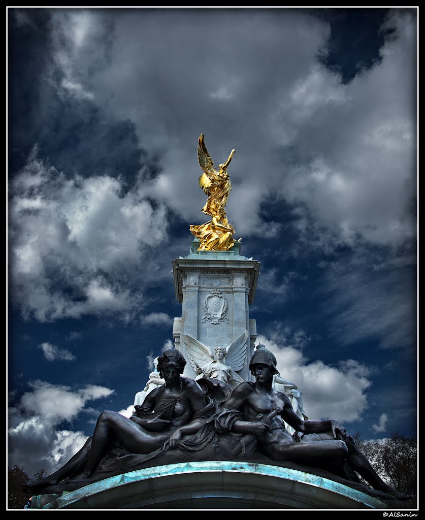 London. Impression...  Queen Victoria Memorial Gardens..., Лондон