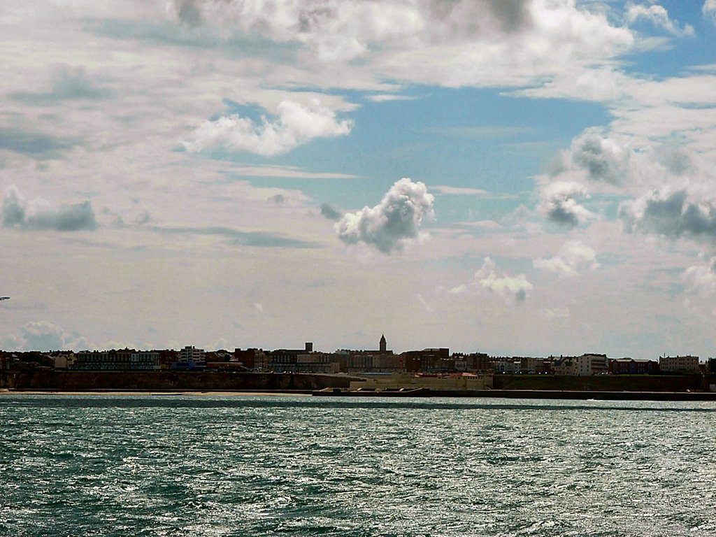 Margate from the sea, Маргейт