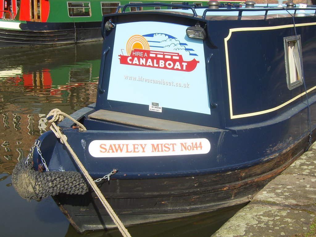 Sawley Mist (or sorely missed?) narrowboat, Nottingham Canal. 2009, Ноттингем