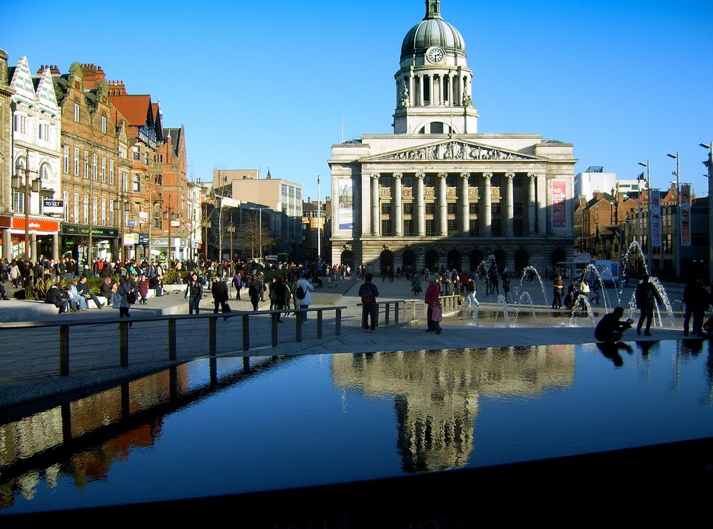 The Old Market Square and Council House, Nottingham, UK., Ноттингем