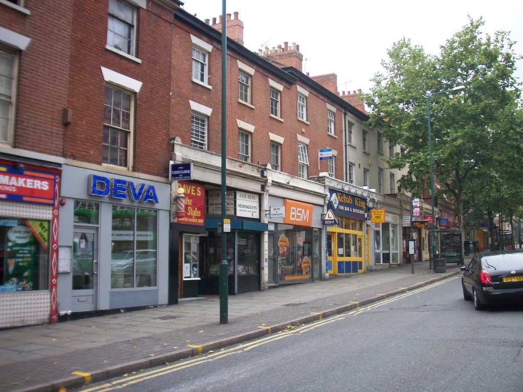 Shops on Mansfield Road, Ноттингем