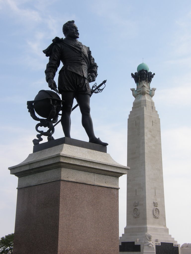 Sir Francis Drakes statue, Plymouth Hoe, Плимут