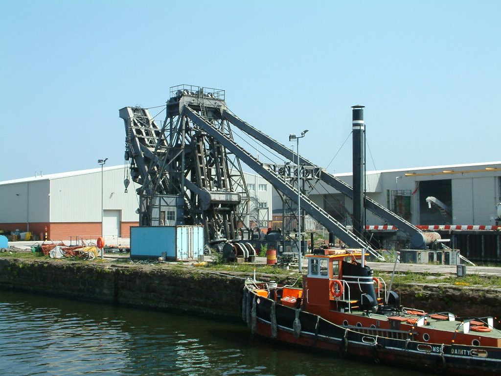 250 Ton Floating Crane (Steam/Electric) Built By Werf Gusto Ltd (Firma A. F. Smulders) Schiedam Holland., Ранкорн