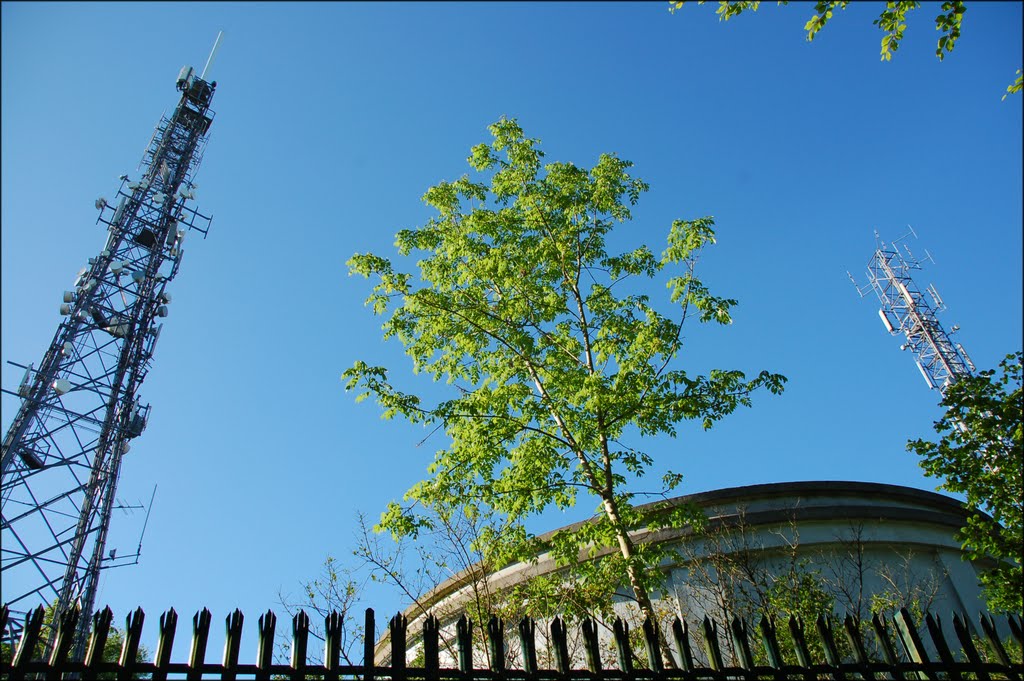 Radio mast on Reigate Hill, Рейгейт