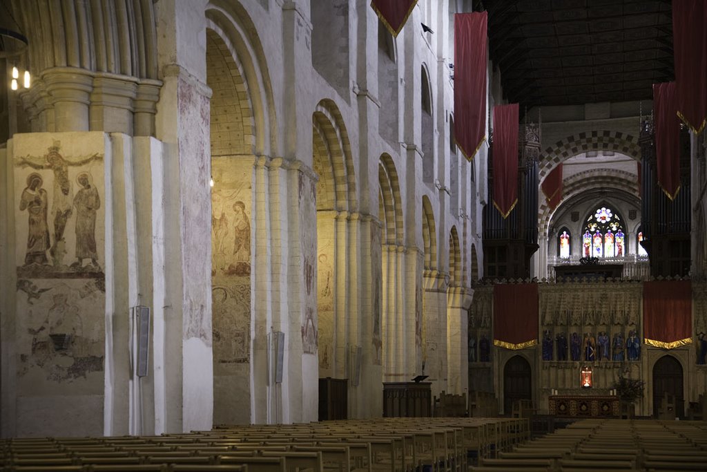 St. Albans Abbey interior, Сант-Албанс