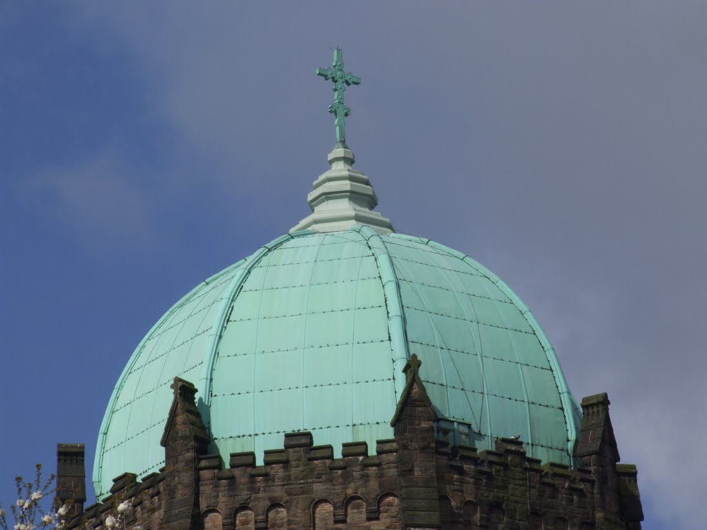 Copper Covered Dome on St Marys Lowe House., Сант-Хеленс