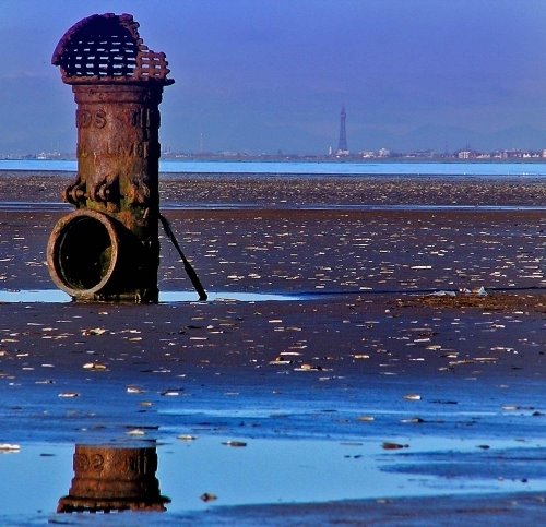 Blackpool Seen From Southport looking across the Ribble Estuary, Саутпорт