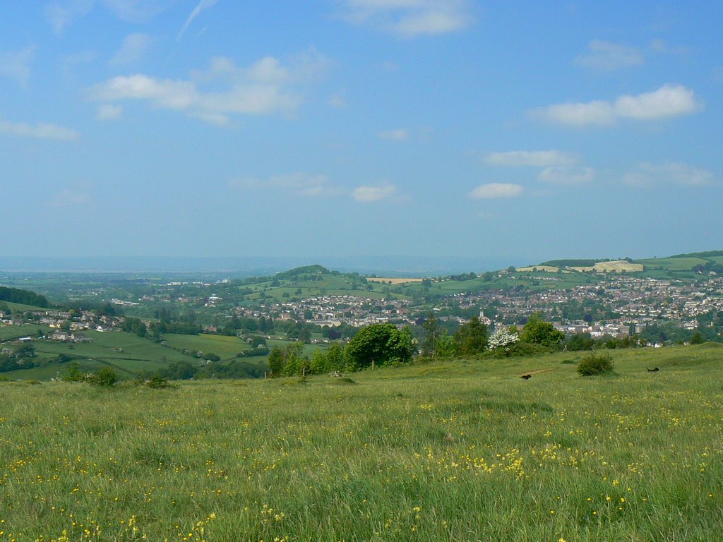 A view from Rodborough Common, near Stroud, Строуд