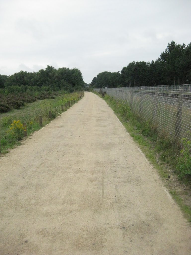 Path next to the railway line, Формби