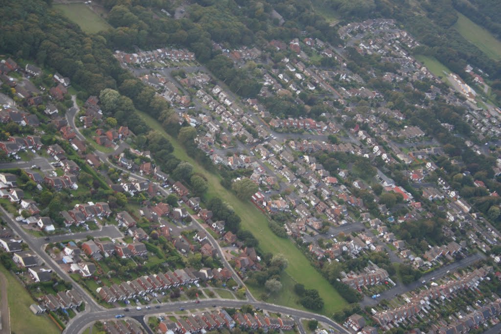 View Over Formby From Microlight., Формби