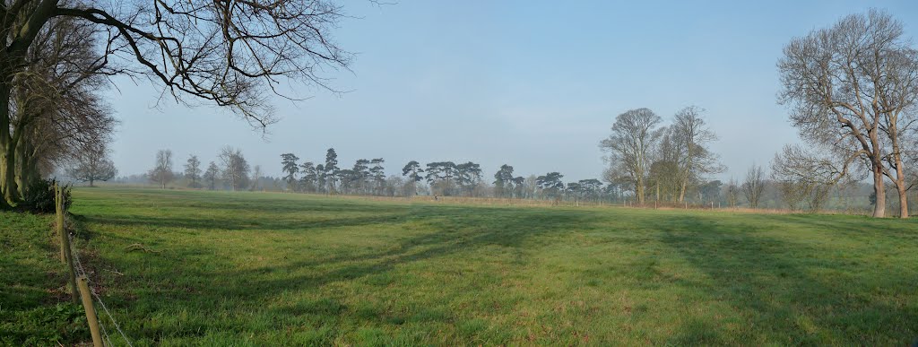 Rothamsted Panorama looking west: March 2012, Харпенден