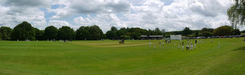 Harpenden Common; cricket practice, Харпенден