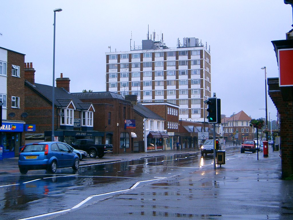 Stockwell Court Haywards Heath on a wet afternoon in August 2007, Хейвардс-Хит