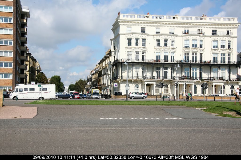 England - Sussex - Brighton - Seafront buildings, Хоув