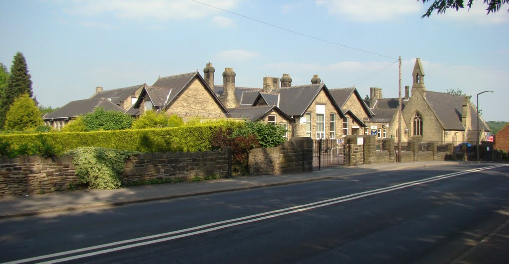 Panorama of Lound Side looking towards Lound junior school, Chapeltown, Sheffield S35, Чапелтаун