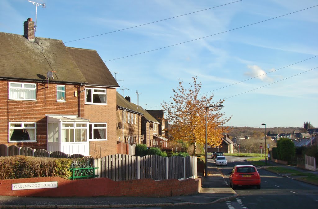 Junction of Greenwood Road/School Road scene, High Green, Sheffield S35, Чапелтаун
