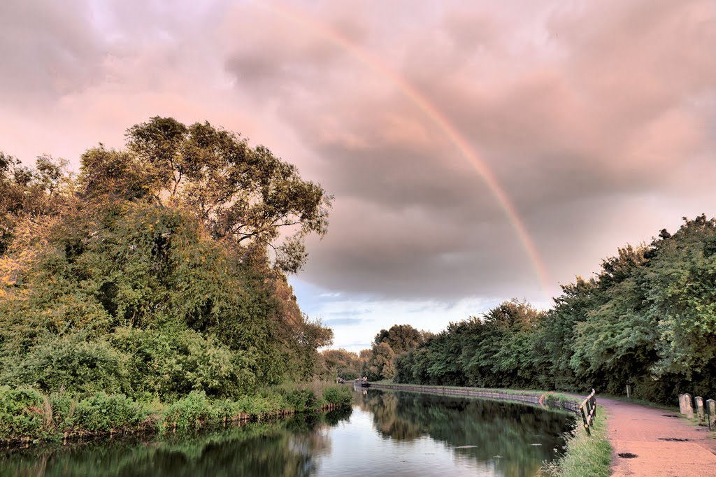 Rainbow over river - HDR, Чешант