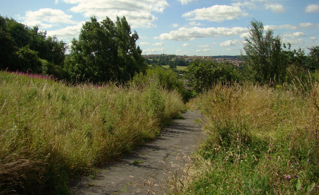 Footpath at Skye Edge looking towards Norfolk Park, Sheffield S2, Шеффилд