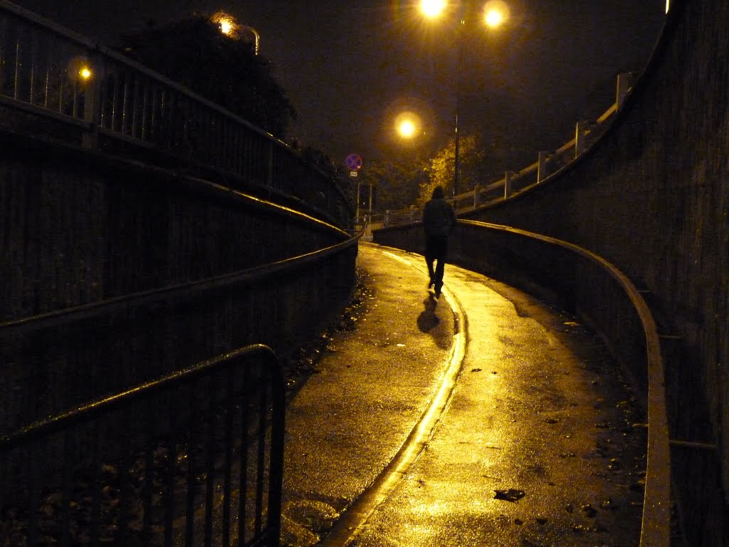 Walking in the rain at night., Шеффилд