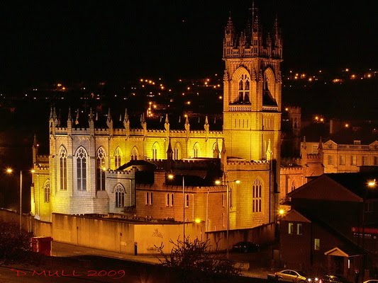 Newry Cathedral at Night, Ньюри