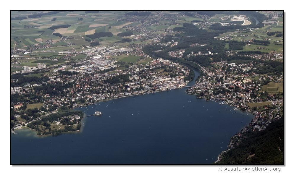 Gmunden  -  (Aerial Overview 6/2006), Гмунден