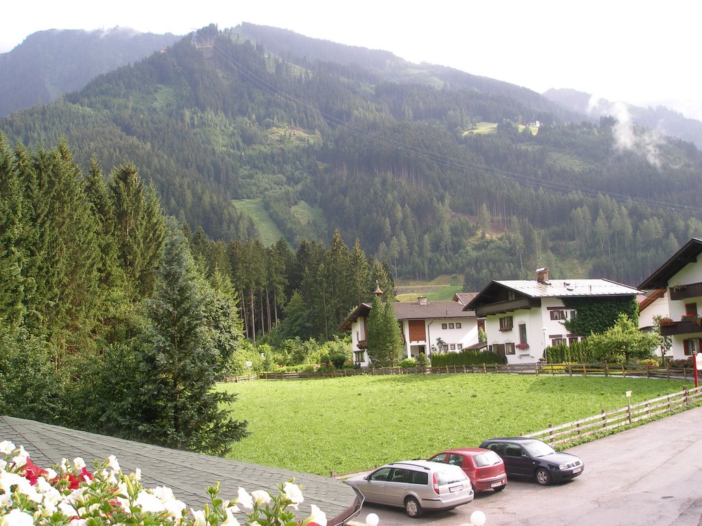 Mayrhofen - view from the Landhaus Roscher, Майрхофен
