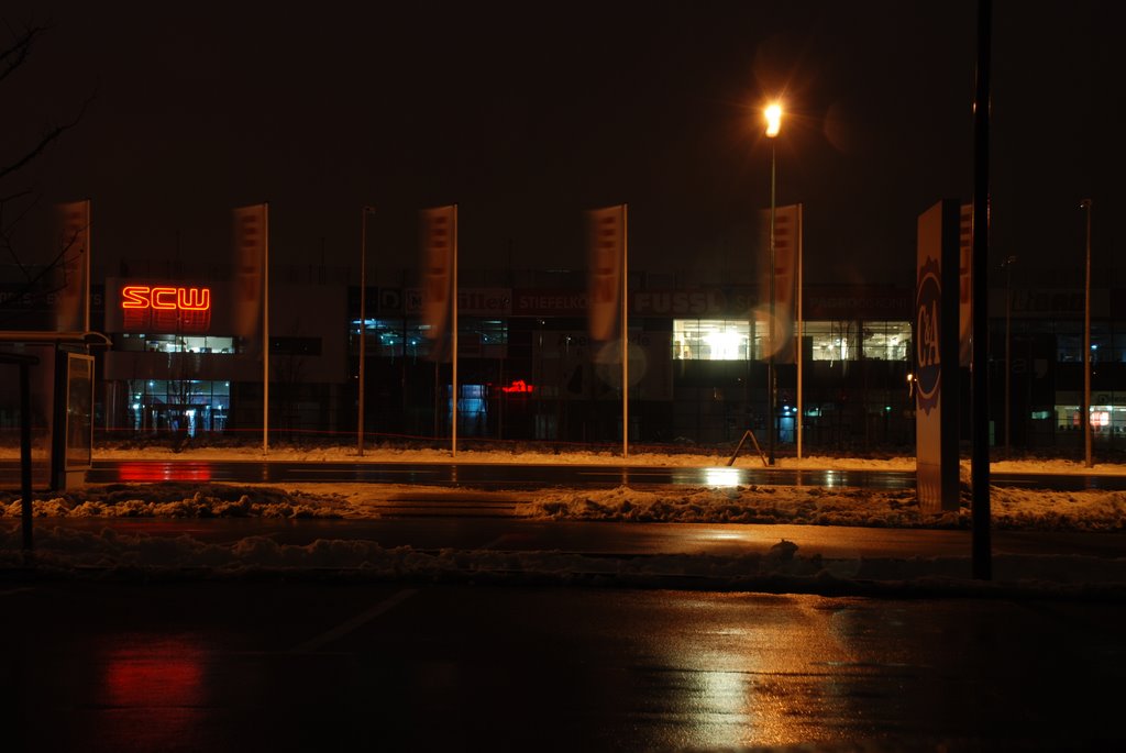 Shopping City Wels at Night, Велс