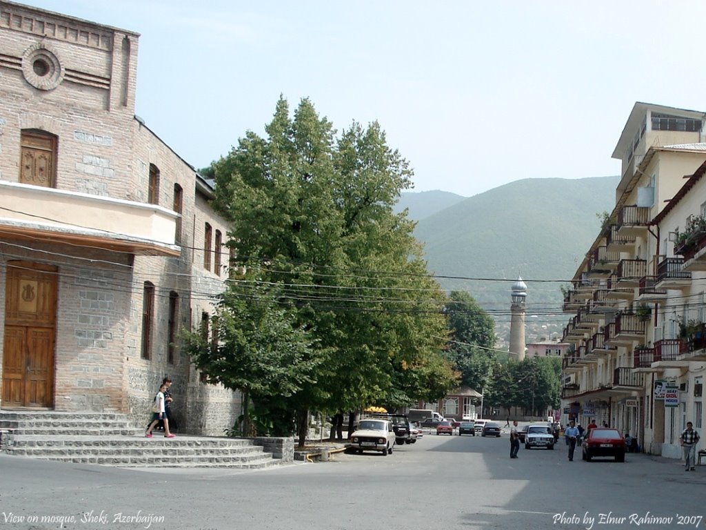 View to Mosque, Sheki, Геокчай