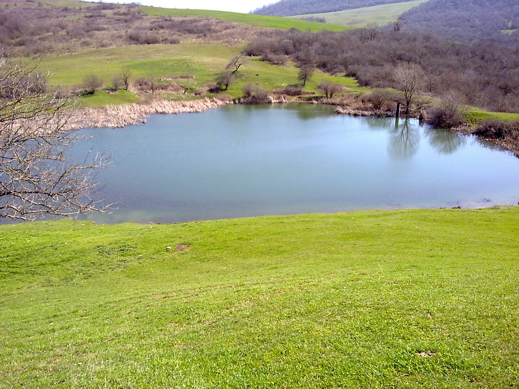 AZERBAIJAN, Ismayilli, tarla golu, Green Field lake, Исмаиллы