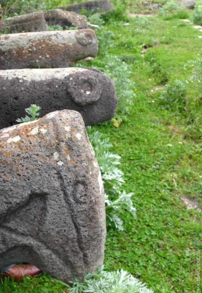 Tomb stones near museum in Karvajar, Кельбаджар