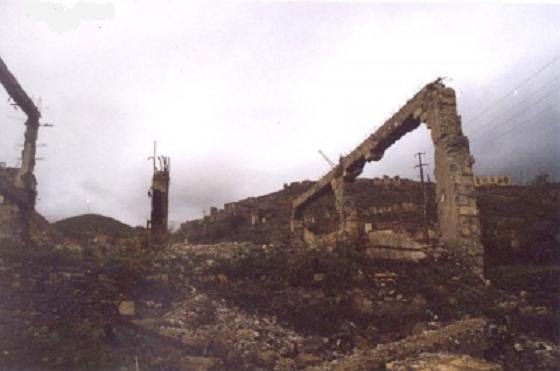 Руины универмага города Кельбаджар Азербайджанской Республики. После оккупации., Кельбаджар
