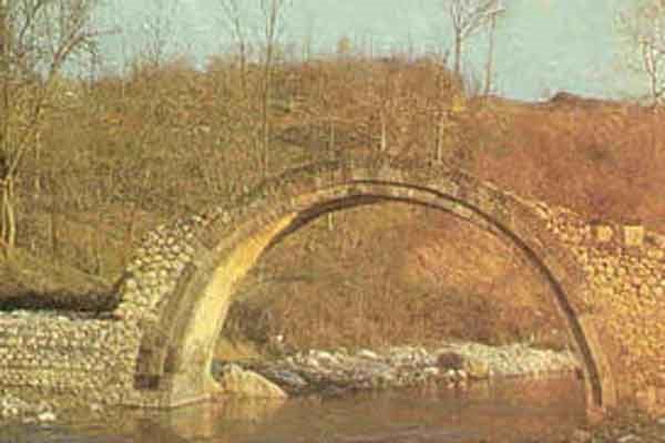 Kubadli-Azerbaijan. The bridge over the river Aha, Кубатлы