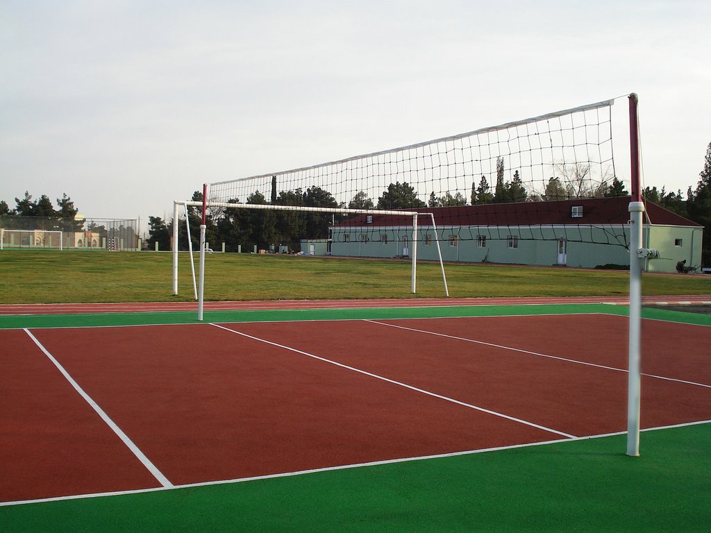 Волейбольная площадка на стадионе, Нафталан