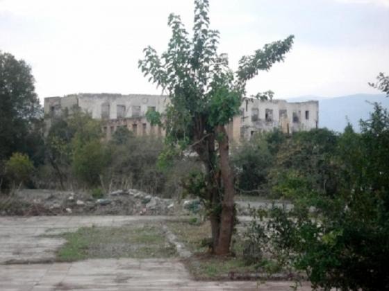 Руины города Агдам Азербайджанской Республики после оккупации., Агдам