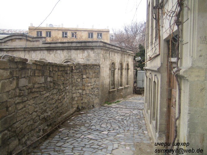 23.02.2007 Bakı, İçəri şəhərin küçələri, Баку