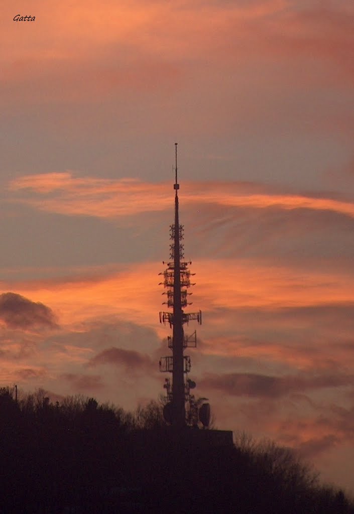 TV torony/TV tower, Miskolc, Мишкольц