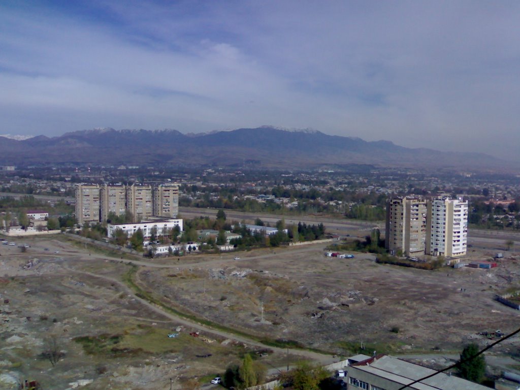 View of the eastern part of the Dushanbe from the roof of the Diagnostic Center (Tajikistan), Дангара