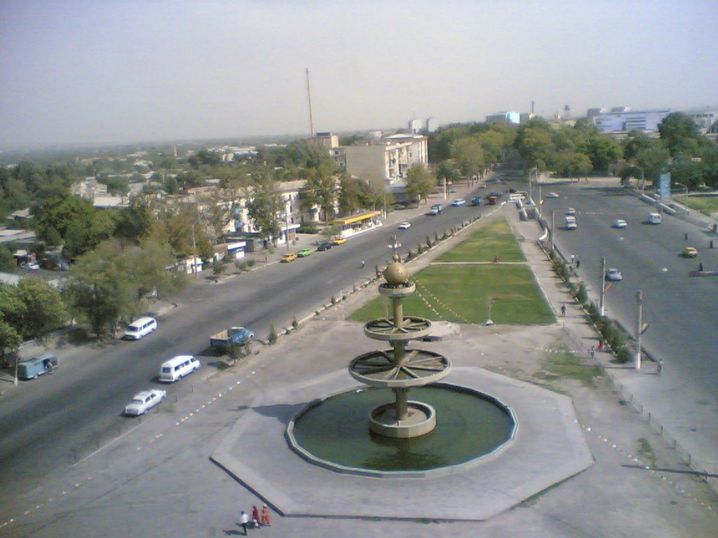 View from the hotel Ehson (Khujand, Tajikistan), Худжанд