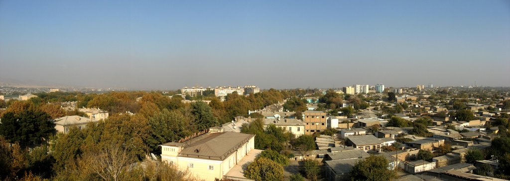 Panorama north part of Khujand. Sogd, Tajikistan., Худжанд