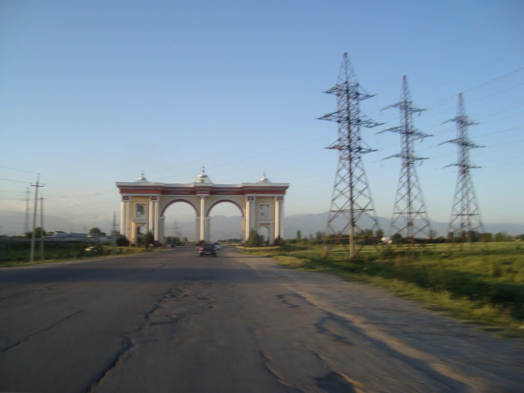 Dushanbe city Southern Gate, Айни