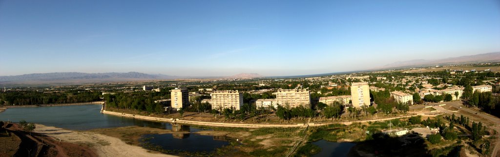 Panorama of the Chkalovsk. Sogd, Tajikistan., Зафарабад