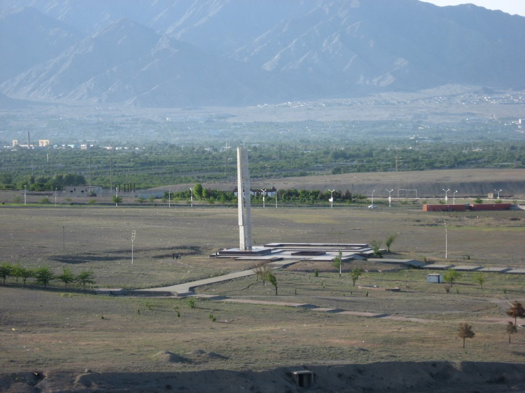 The unknown monument. Chkalovsk, Tajikistan., Чкаловск