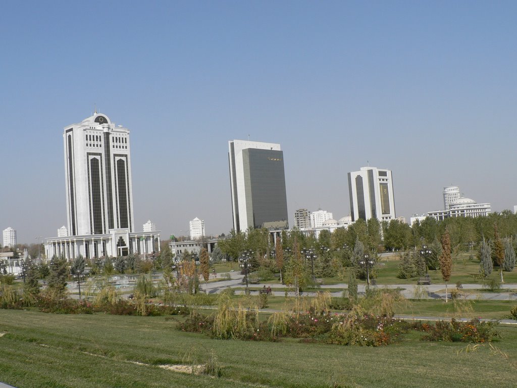 New Banks and Official Buildings in Ashgabat, Ашхабад