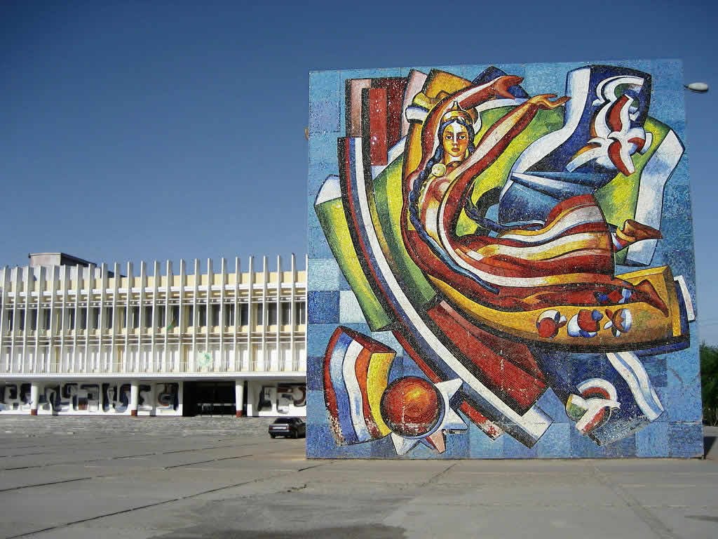 Soviet-era Ceramic Mural, Мары