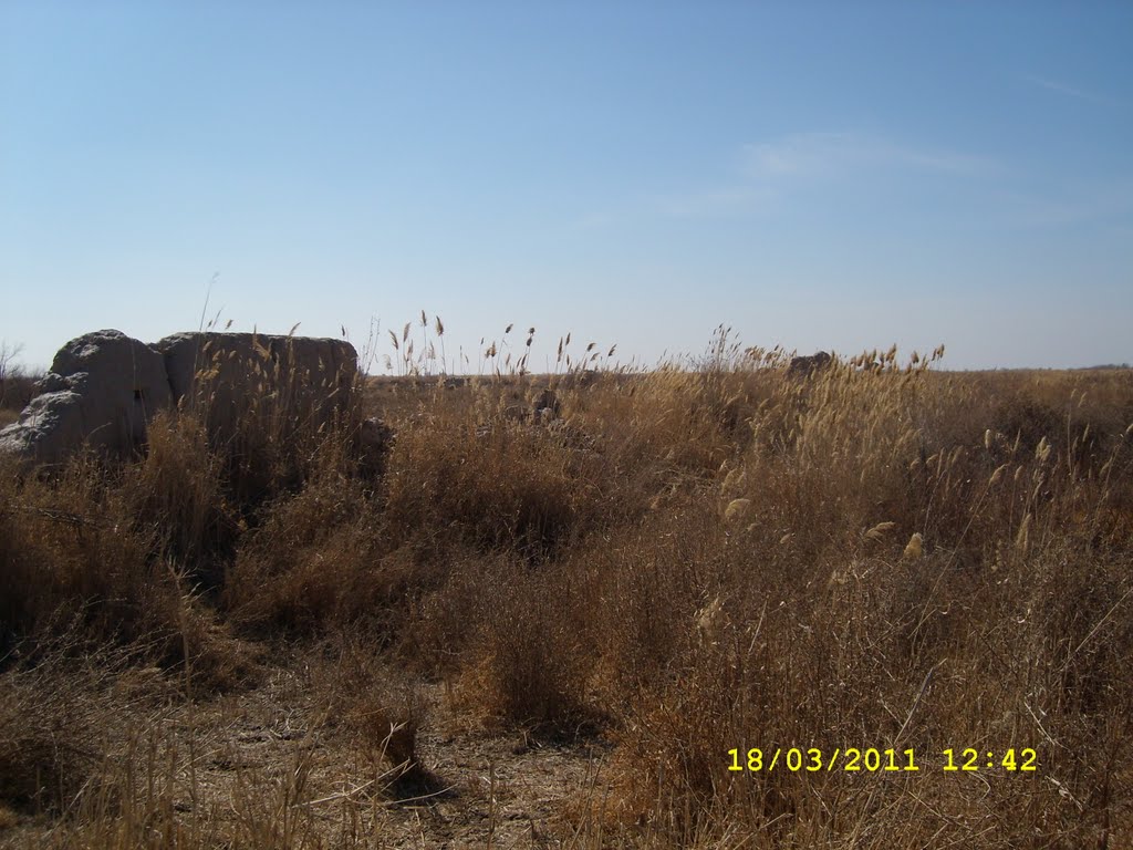 Стены разрушенного города, Жана-кала 18-19 вв., Чимбай