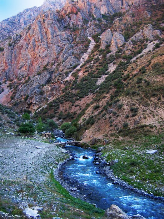 Tajikistan, Orhu river, Узун