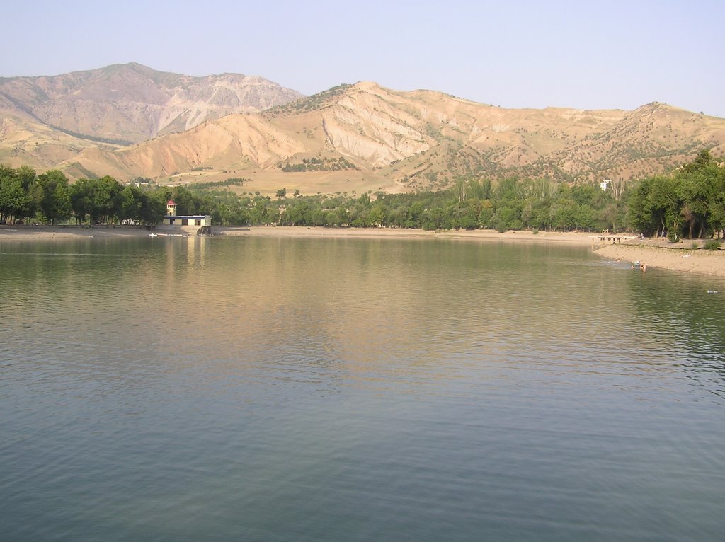 Lake with Bathers, Узун