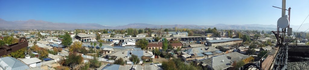 Vahdat city from the roof., Узун