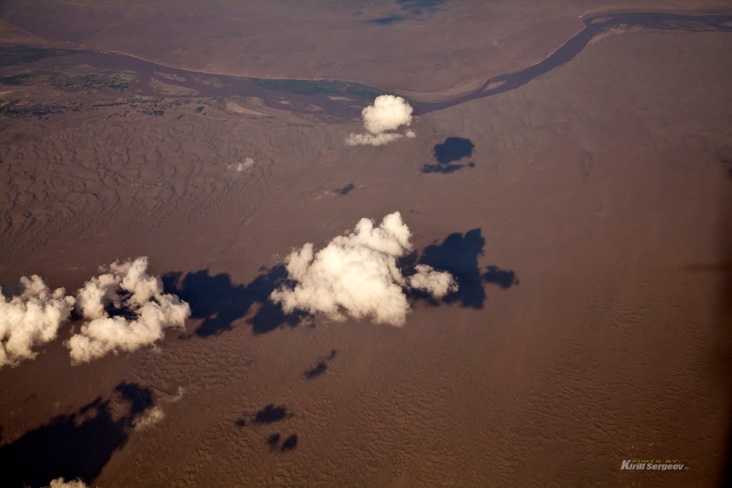 Clouds above desert, Шерабад